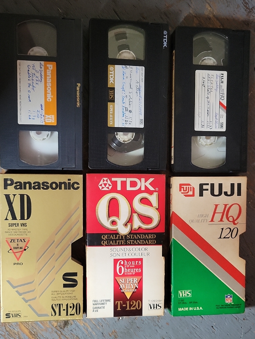 Prerecorded 80s & 90s Action Films On Blank Cassesttes